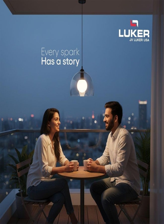 LUKER JVLuker 15W LED Bulb B22 Base Energy Efficient 2 Star Light 120 Degree Wide Beam Coverage High CRI Surge Protection Lights for Home and Office, 1 Year Warranty (Pack of 1, White) - Image 5