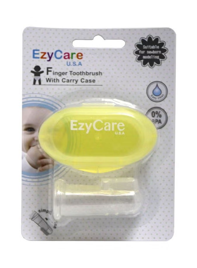 Ezycare Finger Toothbrush With Carry Case 14358