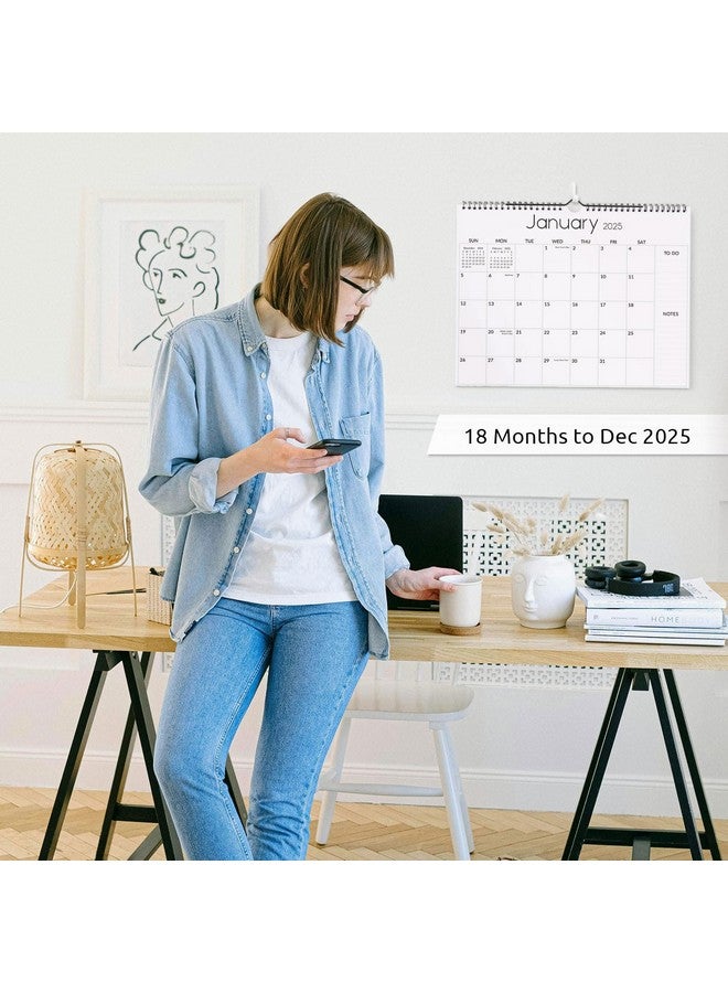 Skydue Wall Calendar 2024-2025, Jul 2024 To Dec 2025 18 Months 2025 Wall Calendar With Planner Stickers, 14.5" X 11", Black  - Image 2