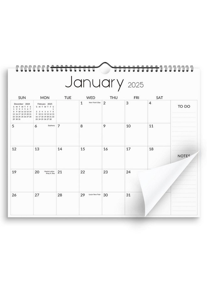 Skydue Wall Calendar 2024-2025, Jul 2024 To Dec 2025 18 Months 2025 Wall Calendar With Planner Stickers, 14.5" X 11", Black  - Image 1