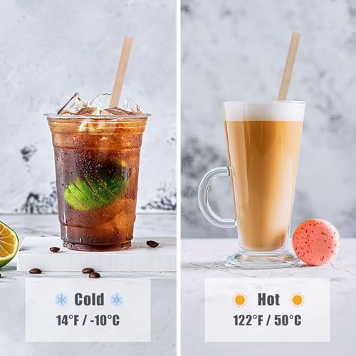 HANSGO Sugarcane Straws, 200PCS Drink Straws Disposable for Hot Cold Drinks, Coffee, Cocktail, Juice Home Favor, The Beach Party, Natural Brown - Image 4