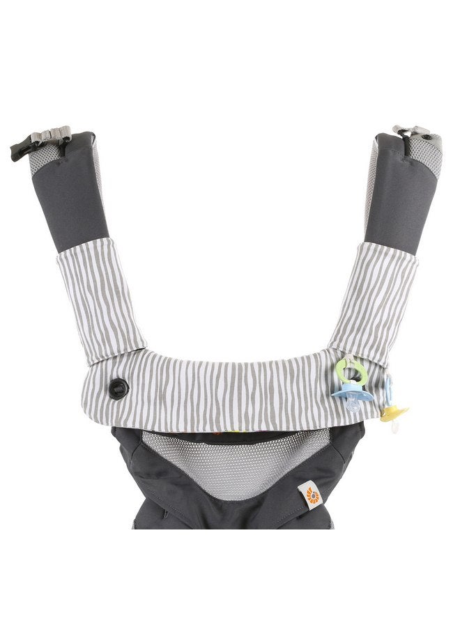 Mila Millie Premium Drool and Teething Reversible Cotton Pad | Fits Ergobaby Four Position 360 + Most Baby Carrier | Pink Herringbone Design | Hypoallergenic | Great Baby Girl Shower Gift by Mila Millie - Image 5