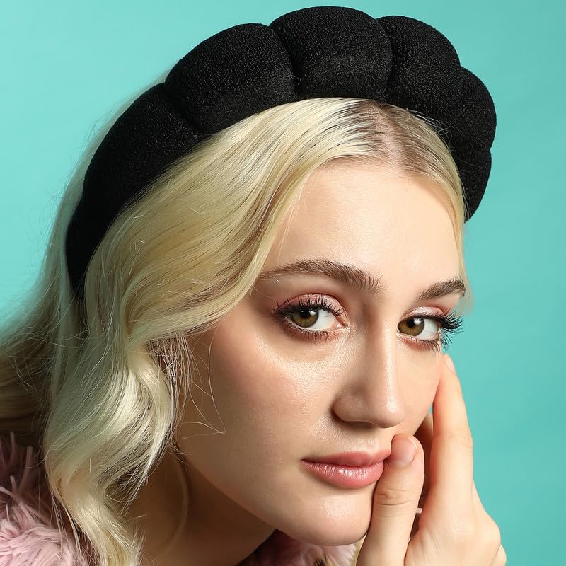 SOHI Women's The Ballet Hairband For Casual Wear | Midnight Black Colour | Polyester Material | Slip On Closure | Anti-Slip Hairband | Fashion Headband For Women & Girls - Image 4