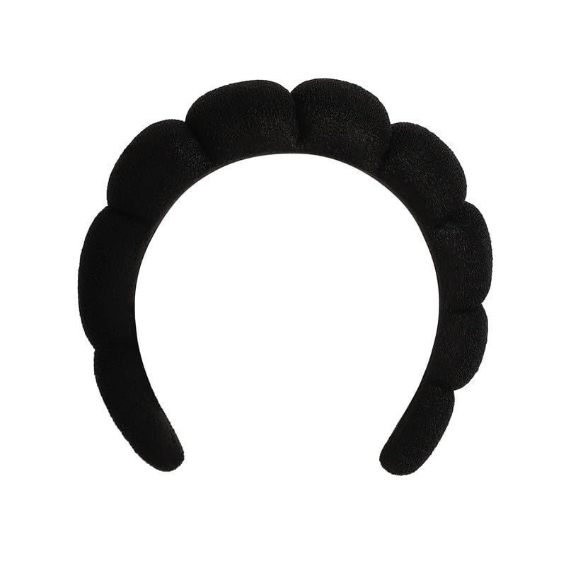SOHI Women's The Ballet Hairband For Casual Wear | Midnight Black Colour | Polyester Material | Slip On Closure | Anti-Slip Hairband | Fashion Headband For Women & Girls - Image 1