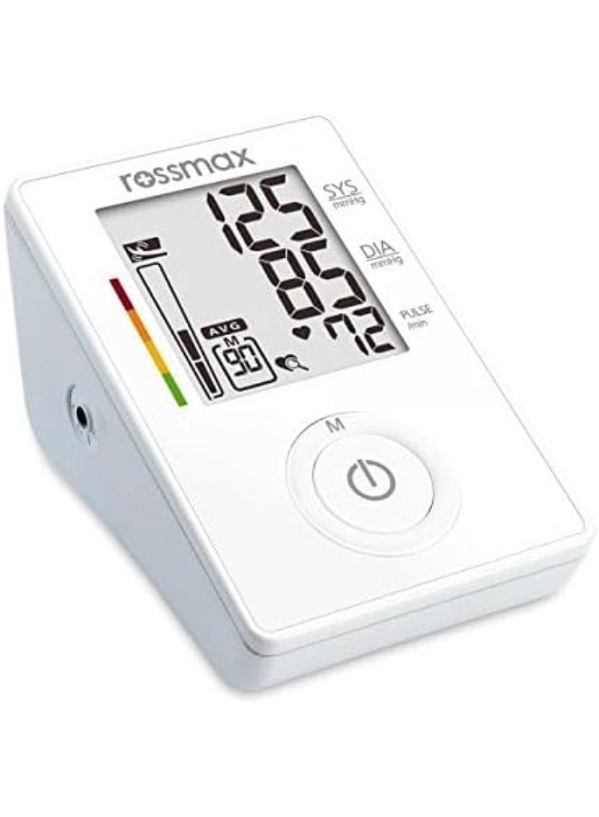 Rossmax Digital Upper Arm Blood Pressure Monitor with Adjustable Cuff, Large LCD Display and Memory Function for Accurate Home Health Tracking - Image 2
