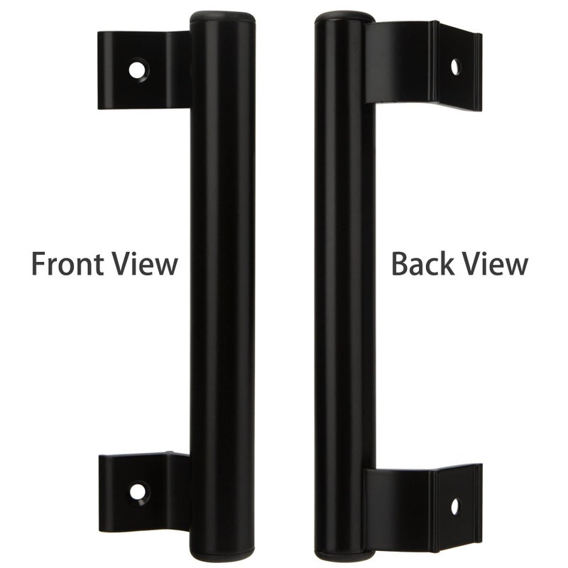 Koxhero Sliding Door Pull - 8"" Metal Replacement Handle, 4Pack Black Aluminum Alloy Hardware For Old/Damaged Door Pull - Image 3