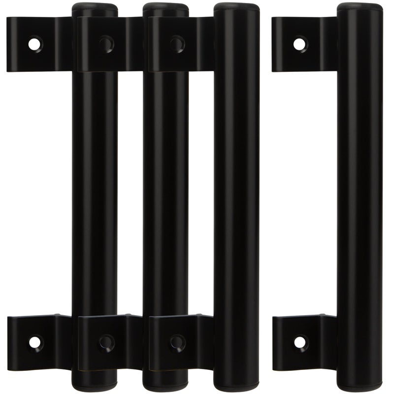 Koxhero Sliding Door Pull - 8"" Metal Replacement Handle, 4Pack Black Aluminum Alloy Hardware For Old/Damaged Door Pull - Image 1