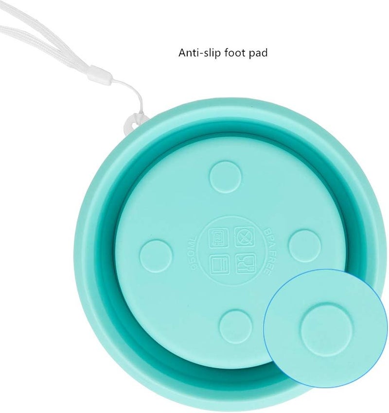 CARTINTS 950ml Collapsible BowlsSilicone Food Storage ContainersPrepStorage Bowls with LidsSilicone Lunch Containers Ideal for Travel and Camping Blue - Image 4