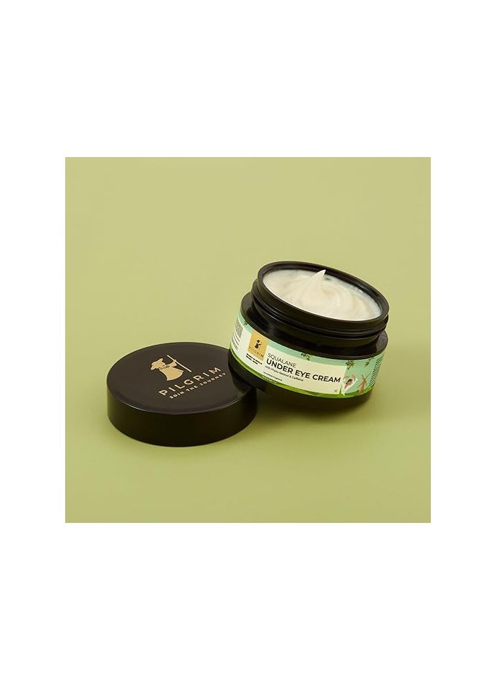 PILGRIM Pilgrim Squalane (Plant derived) under eye cream for dark circles for women & men with phyto-retinol & caffeine| Under eye cream for wrinkles & puffy eyes | Dark circle remover | All skin types |30 gm  - Image 2