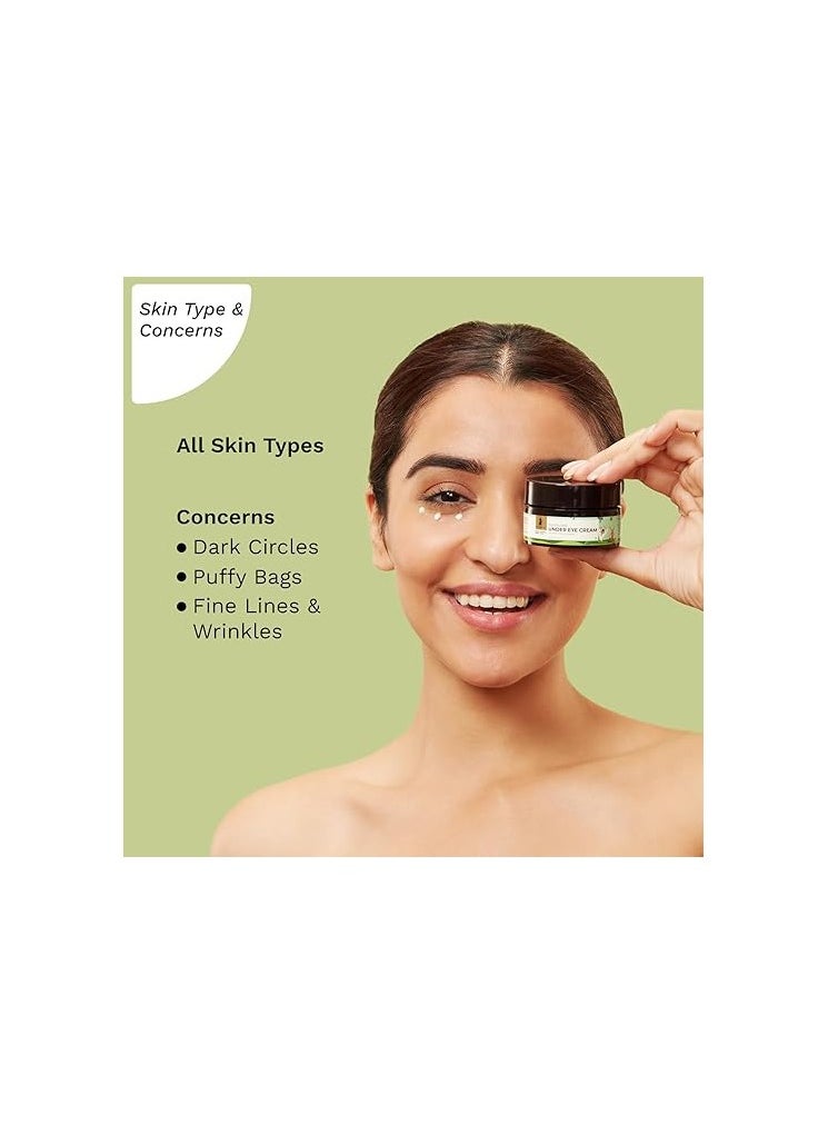 PILGRIM Pilgrim Squalane (Plant derived) under eye cream for dark circles for women & men with phyto-retinol & caffeine| Under eye cream for wrinkles & puffy eyes | Dark circle remover | All skin types |30 gm  - Image 5