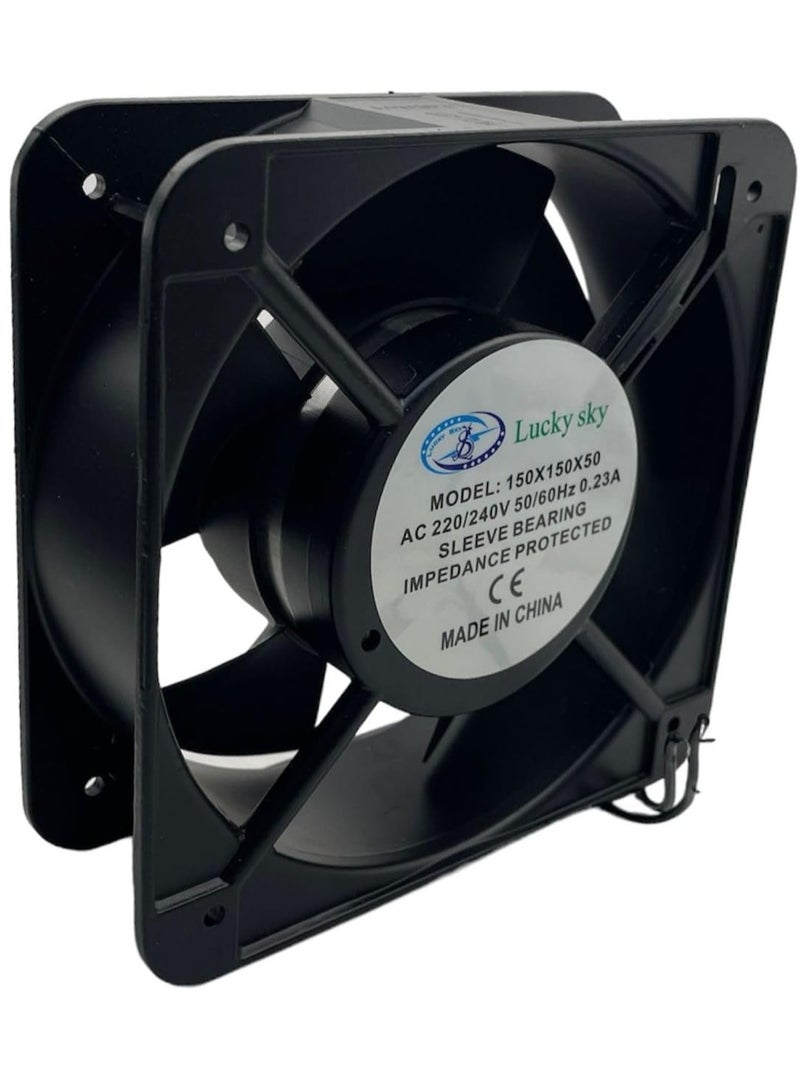 Lucky Sky Heavy Duty Industrial AC Cooling Fan 220V for Cooling Ventilation projects Exhaust (FAN 150 X 150X 50MM 220V) - Image 3