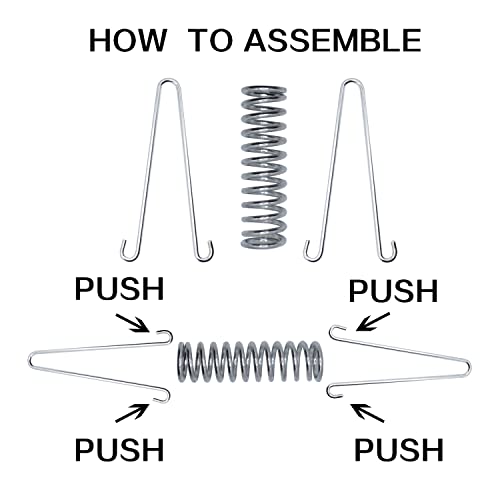 SUUJI Dog Leash Shock Absorber Spring - SUUJI 4 Pcs Dog Tie Out Shock Buffer Spring for Training Sun Shade Heavy Duty Galvanized Steel Tent Rope Fixed Buckle Tensioner/Tightener for Outdoor Hiking Camping - Image 3