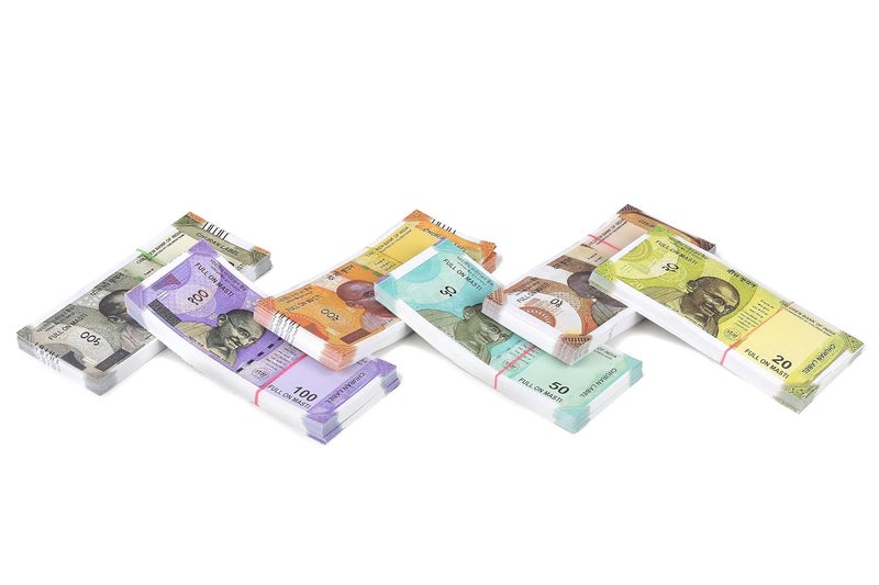 IJI Dummy Playing Fake Notes for Kids - Educational Toy Money | 30X6 = 180 Notes | Realistic Artificial Duplicate Currency for Kids to Play - Image 2