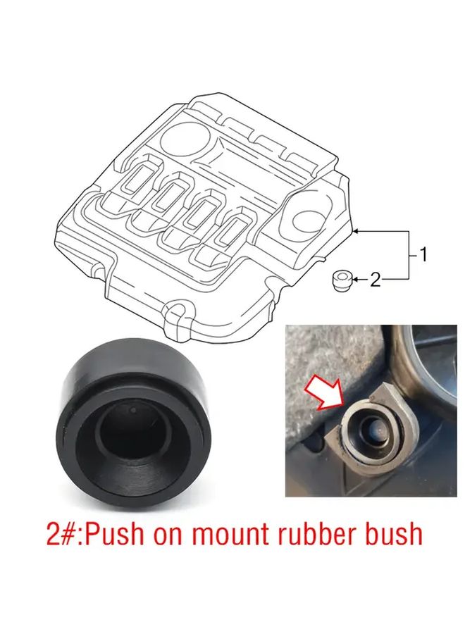 2pcs Engine Cover Rubber Mount Bushing Compatible with BMW X1 X3 X4 X5 X6 Series - Image 4