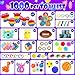 DKZ 1000Pcs Bulk Party Favors for Kids Fidget Toys PackStocking Stuffers Treasure Box Chest Birthday Party Classroom Carnival Prizes Pinata Stuffers Goodie Bag Stuffers Stress Relief Sensory Toys - Image 4