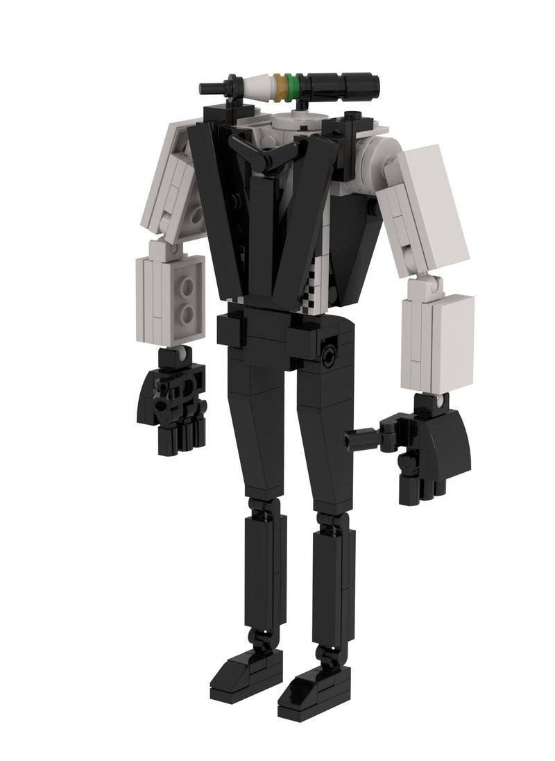 General Skibidi Toilet Man Toy Building Blocks 153 Pcs Ink Man Toy Ideas Toys Battle Horror Game Model Ideas Toys Gifts For Adult And Kids  - Image 2