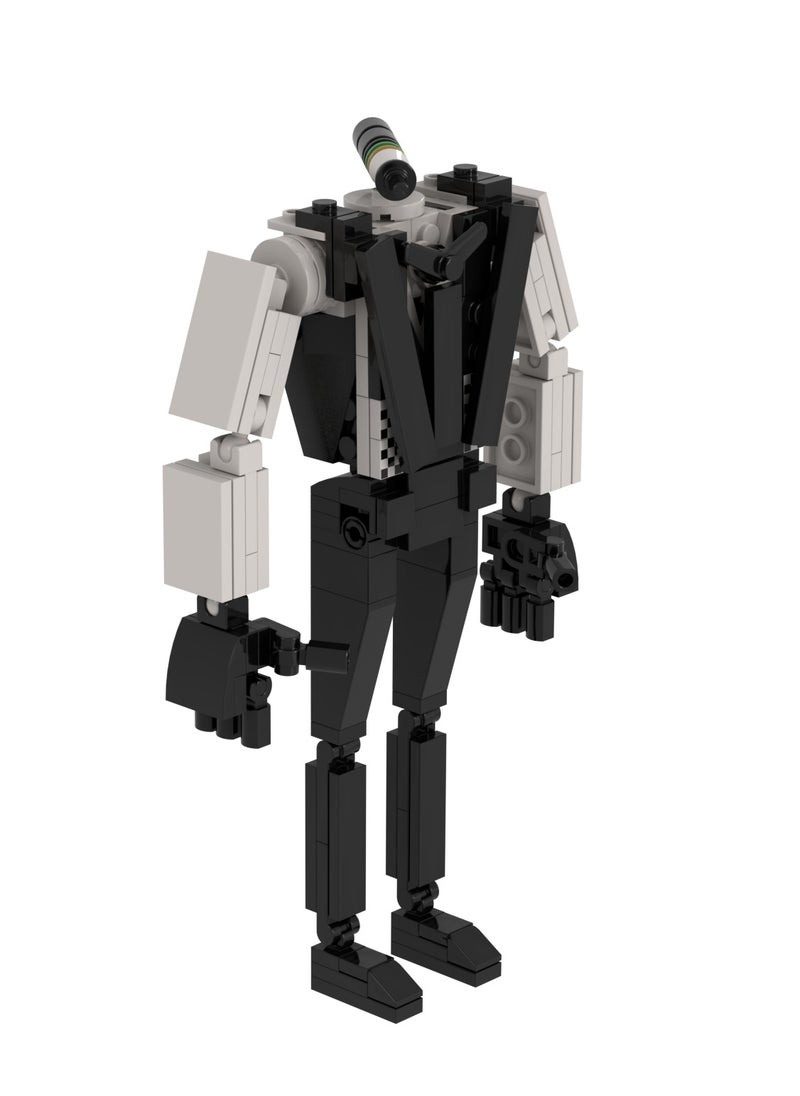 General Skibidi Toilet Man Toy Building Blocks 153 Pcs Ink Man Toy Ideas Toys Battle Horror Game Model Ideas Toys Gifts For Adult And Kids  - Image 3