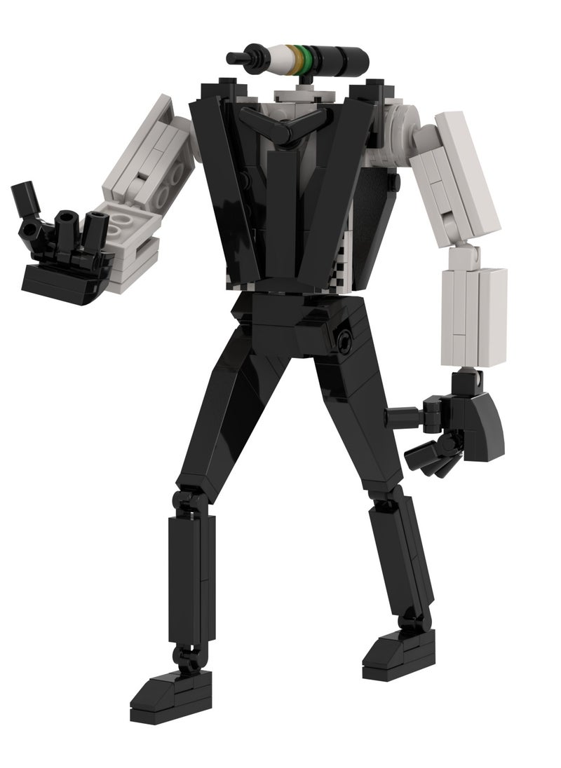 General Skibidi Toilet Man Toy Building Blocks 153 Pcs Ink Man Toy Ideas Toys Battle Horror Game Model Ideas Toys Gifts For Adult And Kids  - Image 4