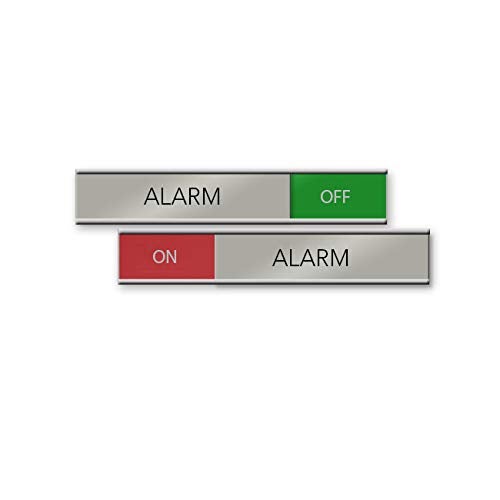 NapTags Alarm On/Off Slider Nameplate and Sign (Red/Green, 6 x 1) - Image 5