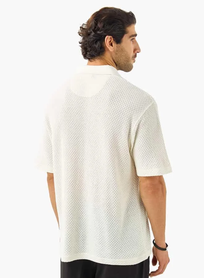 Iconic Relax Texture Polo For Male