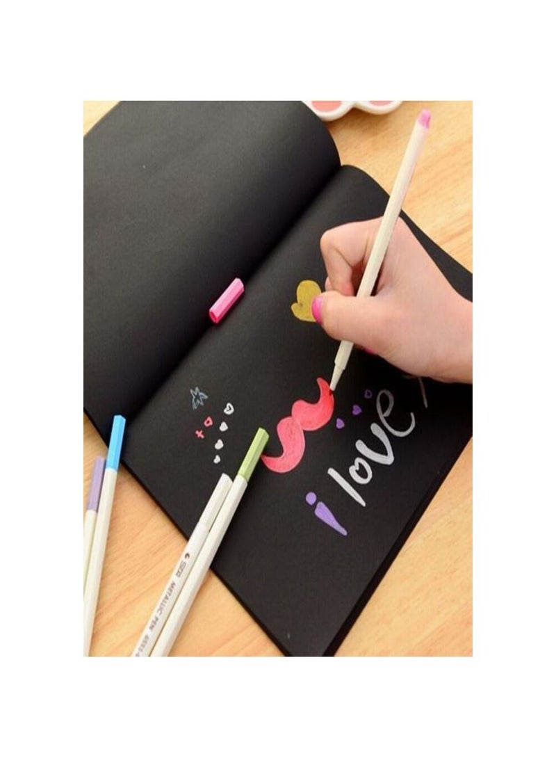 اسكتش رسم - مقاس (صغير - متوسط - كبير) - ورق أسود - Image 5