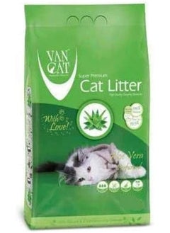 VAN CAT White Clumping Bentonite Cat Litter Aloe Vera 5Kg 