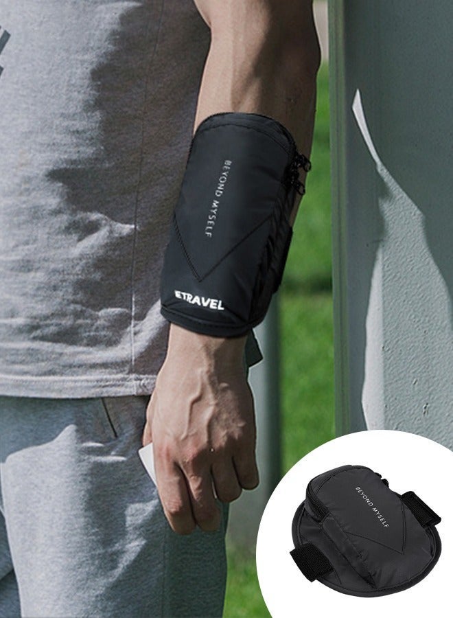 Cell Phone Armband Mobile Phone Holder, Waterproof Running Arm Bag Wristband, Reflection Cell Phone Holder for Exercise Workout, Compatible with Smartphones up to 7 Inches and Small Items - Image 1