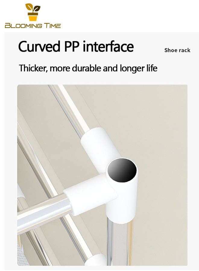 بلومنغ تايم رف أحذية بسيط مقاوم للغبار ومقاوم للرطوبة خزانة خذاء باب تخزين رف غير منسوج مقاوم للغبار رف أحذية ، رمادي - Image 5