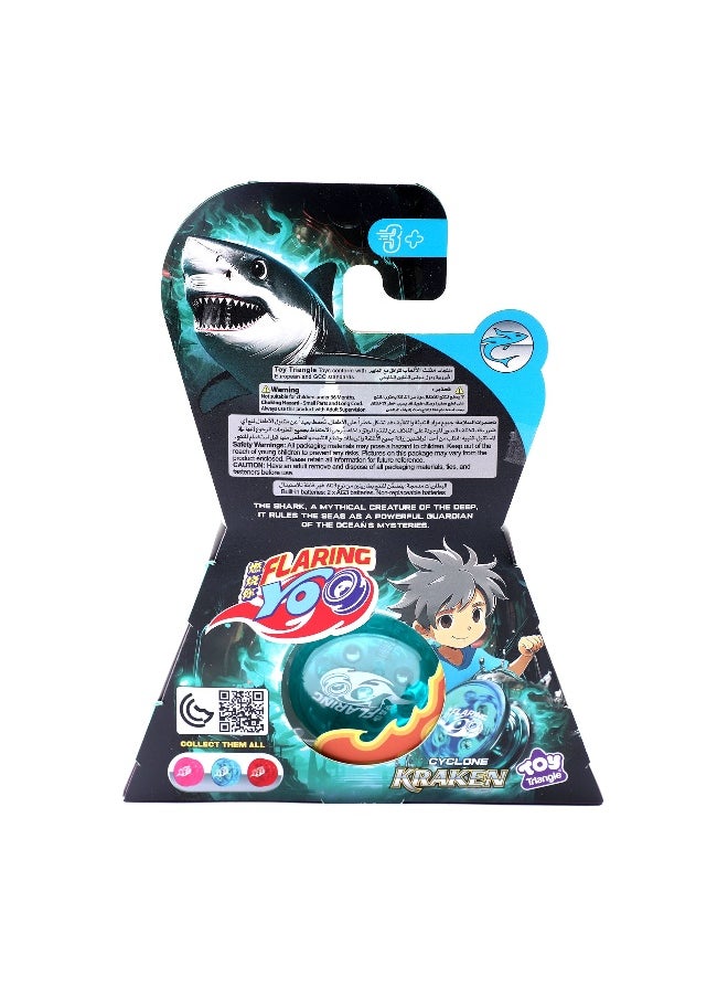 Toy Triangle Toy Triangle Flaring Yo Cyclone Kraken Responsive LED 2-in-1 Yo-Yo  - Image 3