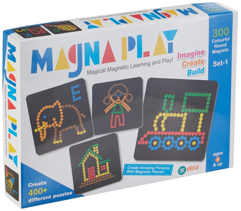 EKTA Plastic Magnetic Magna Play Set, Multicolour, 5+ Years,for-Kid - Image 1