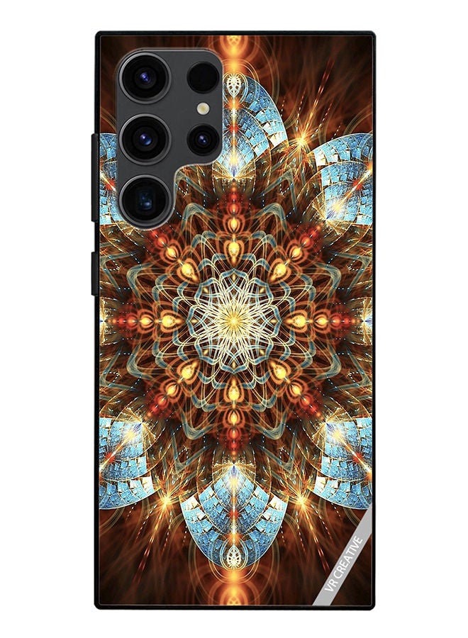 VR CREATIVE Protective Case Cover For Samsung Galaxy S23 Ultra 5G Mandala Design Multicolour - Image 1