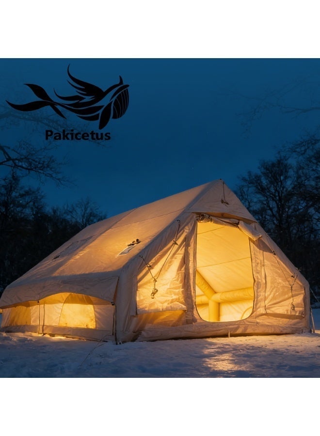 Pakicetus Super Large12㎡ Easy Set Inflatable Camping Tent, Four Seasons Universal, Safe Haven - Image 1