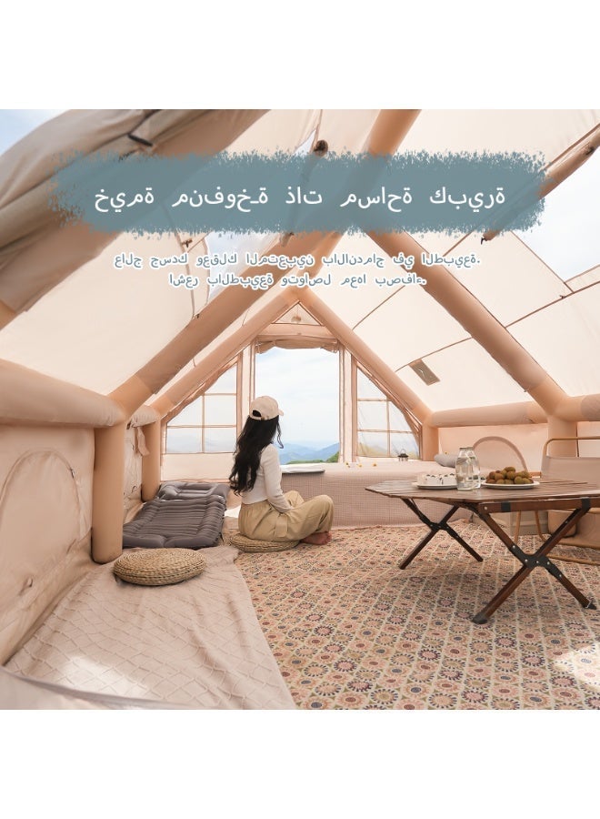 Pakicetus Super Large12㎡ Easy Set Inflatable Camping Tent, Four Seasons Universal, Safe Haven - Image 2