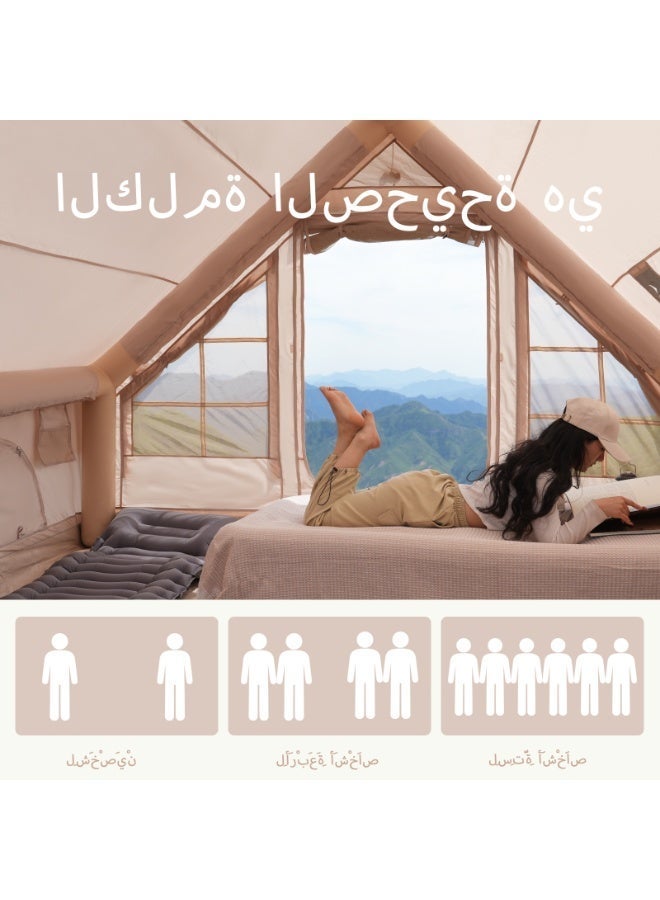 Pakicetus Super Large12㎡ Easy Set Inflatable Camping Tent, Four Seasons Universal, Safe Haven - Image 5