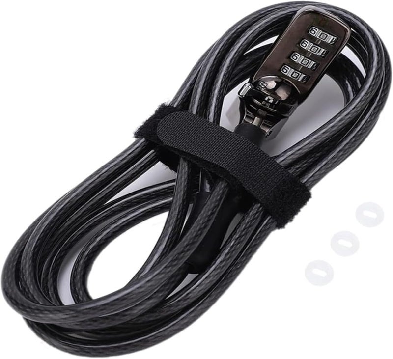 Combination Laptop Security Lock Adjustable Anti Theft Strap for Notebook Desktop Projector - Image 2