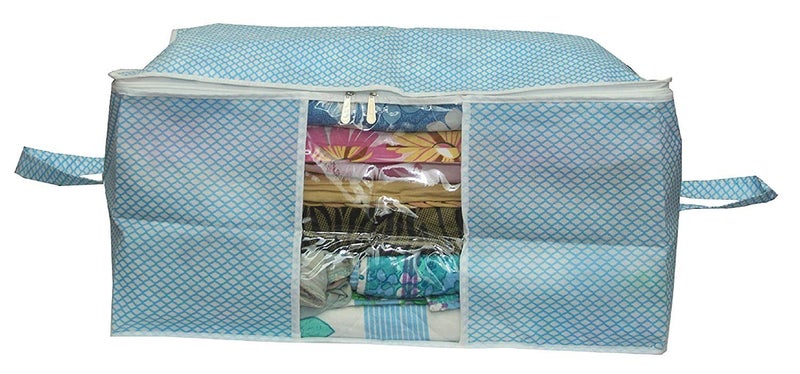 Kuber Industries Non Woven Underbed Storage Organiser Blue - Image 3