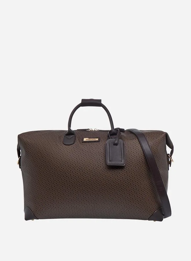 Printed Duffle Bag with Double Handle