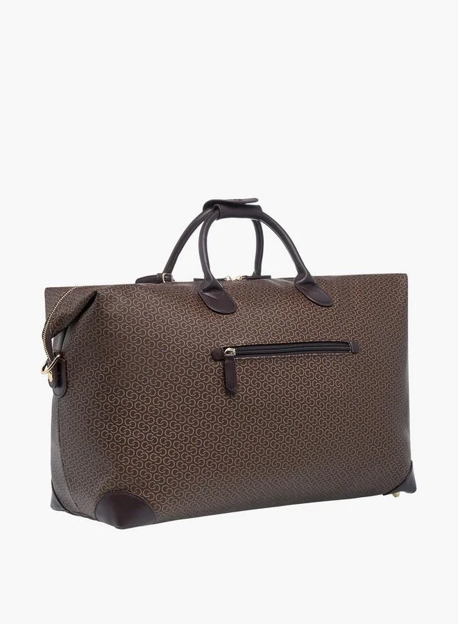 Celeste BROWN Printed Duffle Bag with Double Handle for Women | Best Price UAE