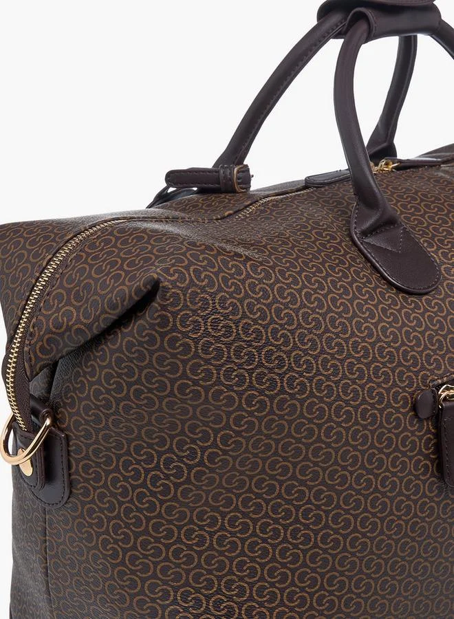 Celeste BROWN Printed Duffle Bag with Double Handle for Women | Best Price UAE