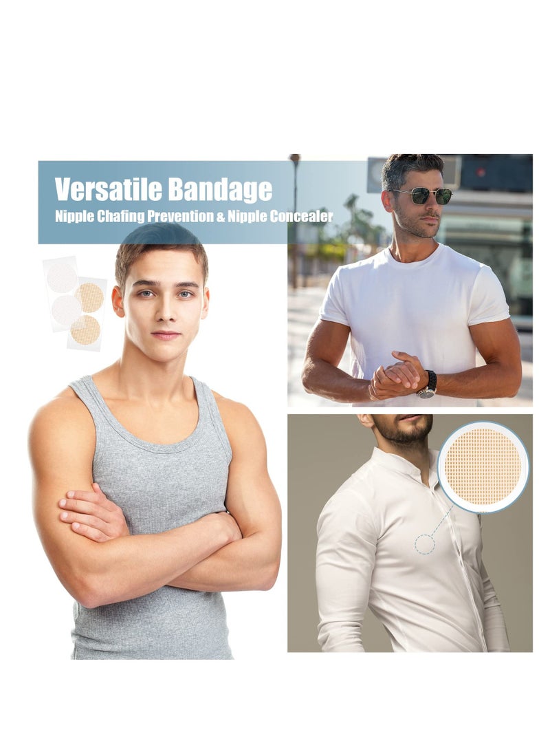 SYOSI - 100 Pieces Men Nipple Cover Summer Anti Chafing Nipple Protector Adhesive Guard Nipple Tape for Runners Women Gym Sport Accessories - Image 1