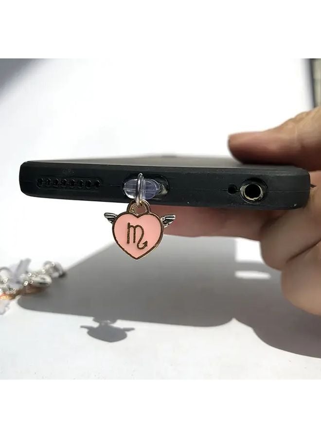 Scorpio Zodiac Cell Phone Dust Plug Charm For IPhone 6 14 Charging Port Protection - Image 1