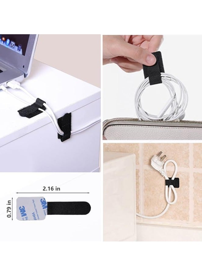 Cable Management Kit for Home and Office organization - The Bundle of 173 pieces includes Cable clips - Cable ties - Cable holders for Power Cord - USB and Desktop cables - Image 5