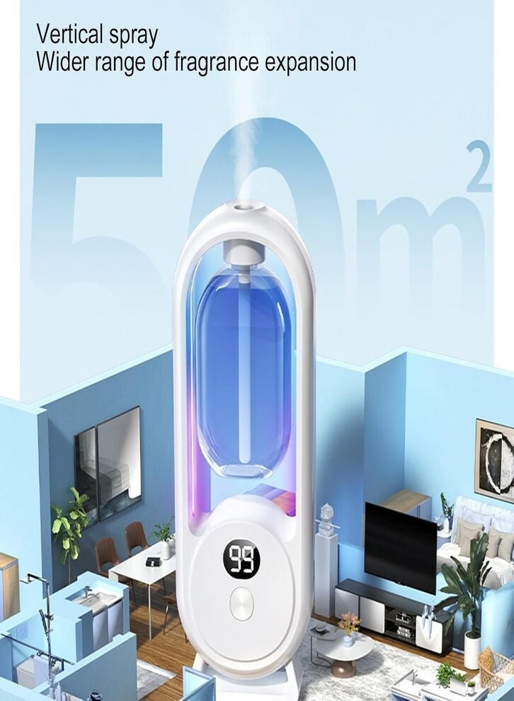 Automatic Air Freshener Spray Dispenser – Cordless Aromatherapy Diffuser with Dual Display, Vertical Spray Scent Sprayer for Bathroom, Bedroom, Toilet, Home & Office  - Image 4