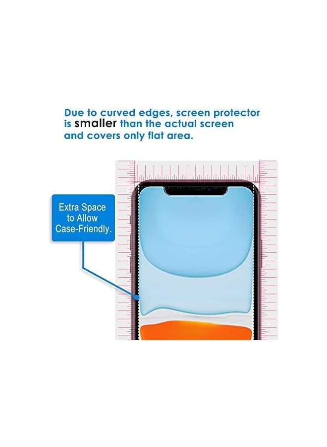 جي تيك واقي شاشة JETech لهاتف iPhone 11 وiPhone XR 6.1 بوصة، طبقة من الزجاج المقوى، عبوتان - Image 3