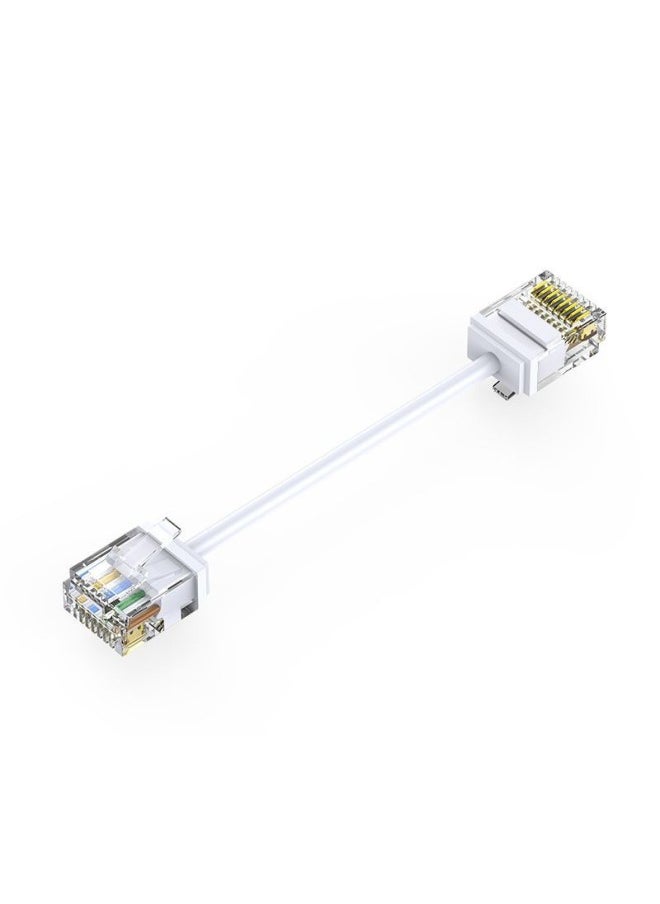 Generic Qilian Super Six Classes Of Fine Round Wire Short Body Crystal Head 8-Core 10 Gigabit Unshielded Pure Copper Broadband Wire 28AWG-Color:Black-Line Length:1.5m  - Image 2