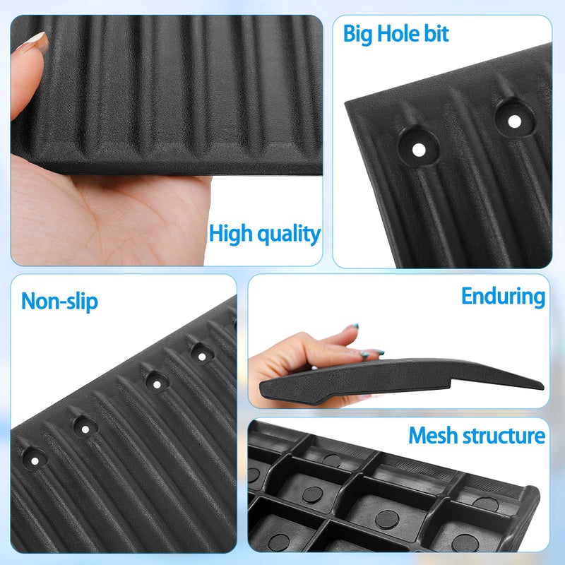 RunNico 8 Pcs Snowmobile Trailer Edge Glides, 9'' x 6'' Edge Glide Tilt with 48 Screws, Trailer Gap Transition Flap for Friction Reduction and Easy Installation - Image 3
