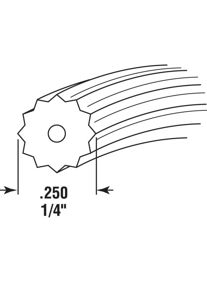 Prime-Line PrimeLine P 7530 025 In x 25 foot Roll Black Spline 1 Roll - Image 2