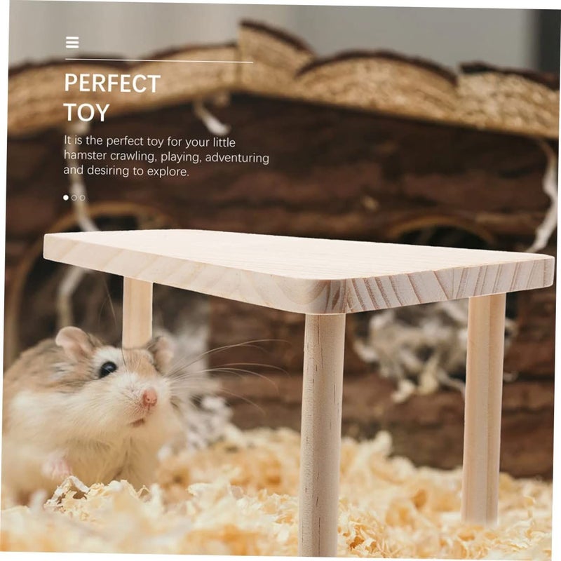 Hamster Jumping Platform Small Pet Toy Wooden Cage Accessory - Image 4