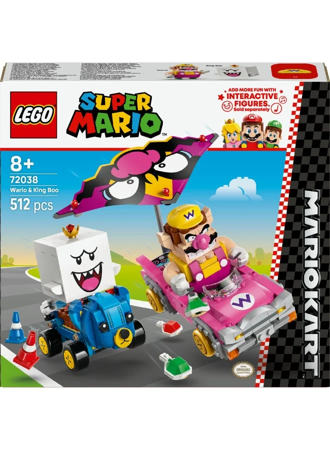 ليغو شخصيات Mario Kart™‎‏ – Wario وKing Boo من ليغو® Super Mario™‎ وعربتان 72038