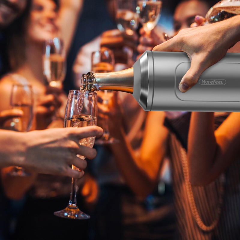 MoreFeel Wine Chillers for Bottles-Ideal Gift for Wine Lovers,Stainless Steel Wine Cooler Chiller Bucket,Champagne Cooler Sleeve-Vacuum-Insulated Wine Bottle Cooler Sleeve for Long-Lasting Temperature Control - Image 5